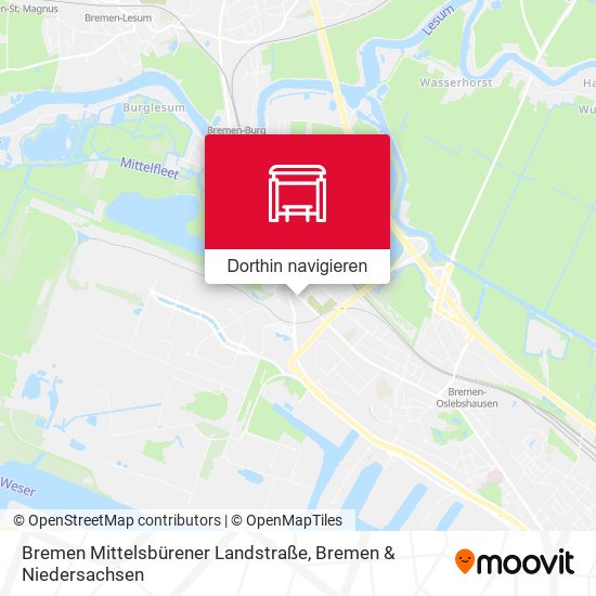 Bremen Mittelsbürener Landstraße Karte