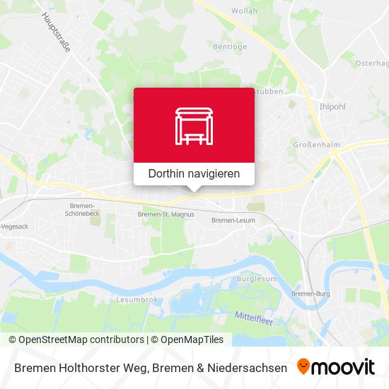 Bremen Holthorster Weg Karte