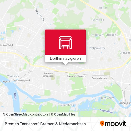 Bremen Tannenhof Karte