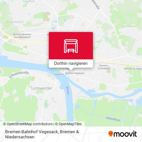 Bremen Bahnhof Vegesack Karte