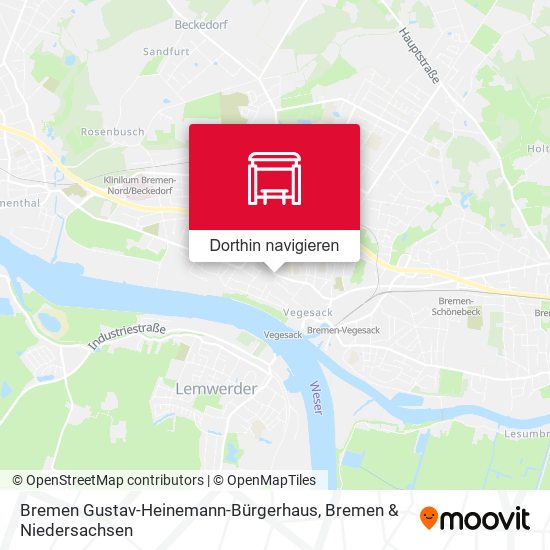 Bremen Gustav-Heinemann-Bürgerhaus Karte