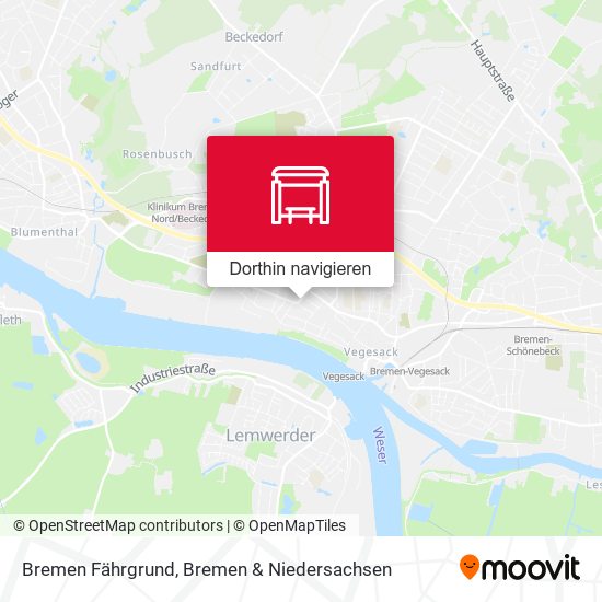 Bremen Fährgrund Karte