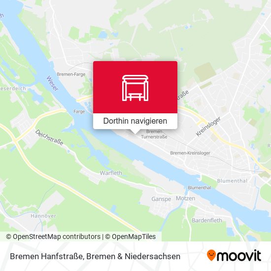 Bremen Hanfstraße Karte