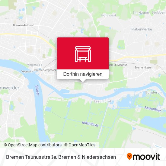 Bremen Taunusstraße Karte