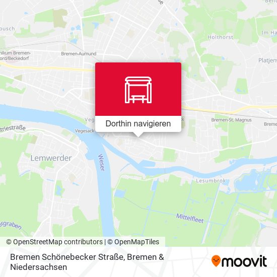 Bremen Schönebecker Straße Karte