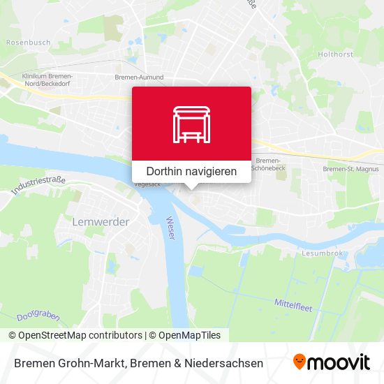 Bremen Grohn-Markt Karte
