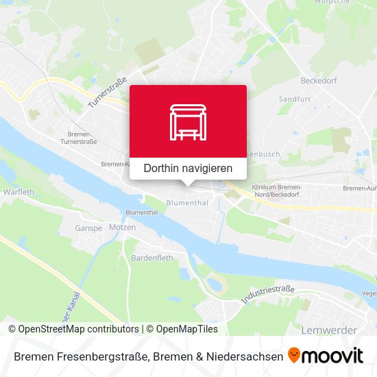 Bremen Fresenbergstraße Karte