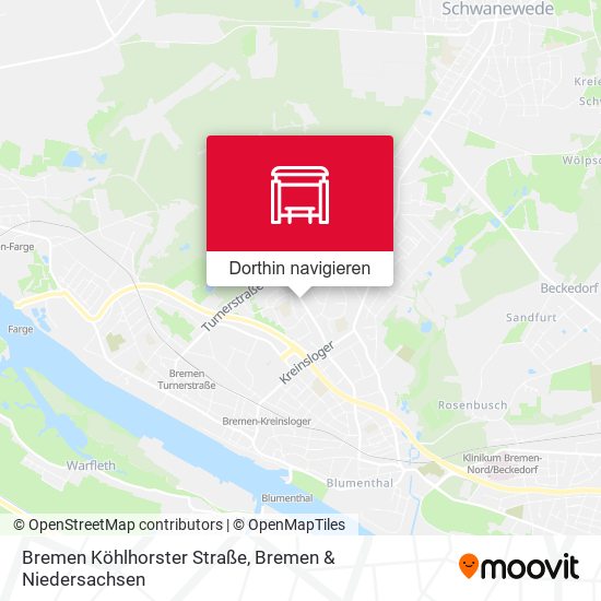 Bremen Köhlhorster Straße Karte