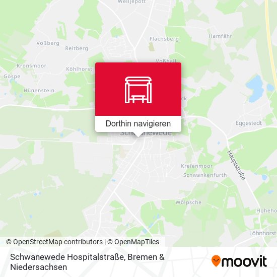 Schwanewede Hospitalstraße Karte