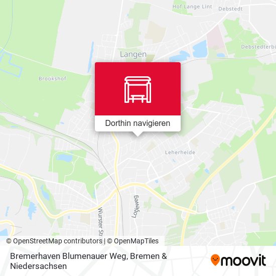 Bremerhaven Blumenauer Weg Karte