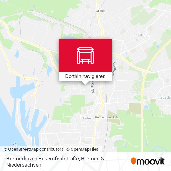 Bremerhaven Eckernfeldstraße Karte