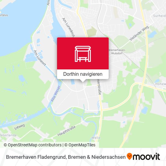 Bremerhaven Fladengrund Karte