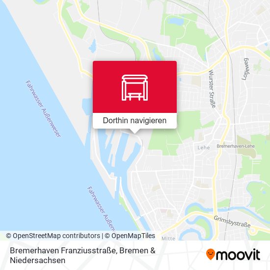 Bremerhaven Franziusstraße Karte