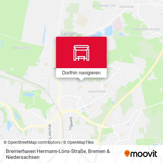 Bremerhaven Hermann-Löns-Straße Karte