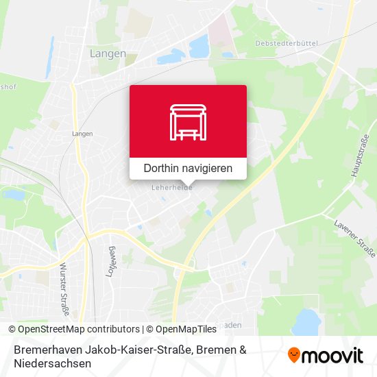 Bremerhaven Jakob-Kaiser-Straße Karte