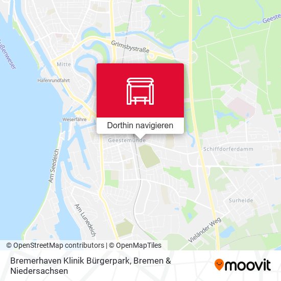 Bremerhaven Klinik Bürgerpark Karte