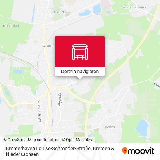 Bremerhaven Louise-Schroeder-Straße Karte