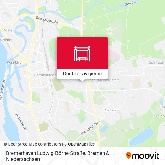 Bremerhaven Ludwig-Börne-Straße Karte
