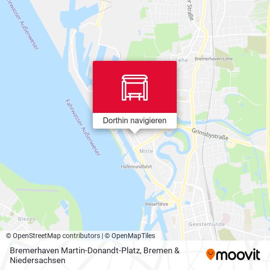 Bremerhaven Martin-Donandt-Platz Karte