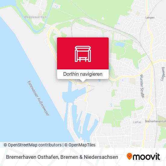 Bremerhaven Osthafen Karte
