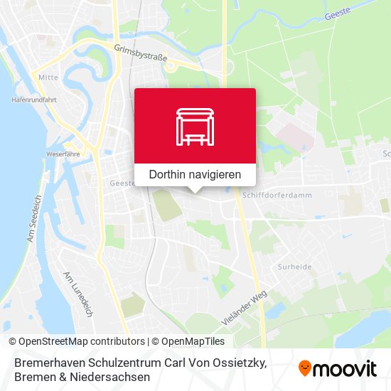 Bremerhaven Schulzentrum Carl Von Ossietzky Karte