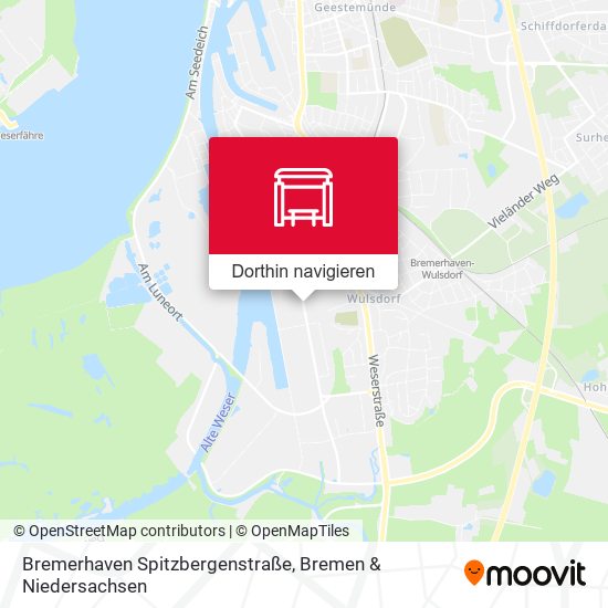 Bremerhaven Spitzbergenstraße Karte