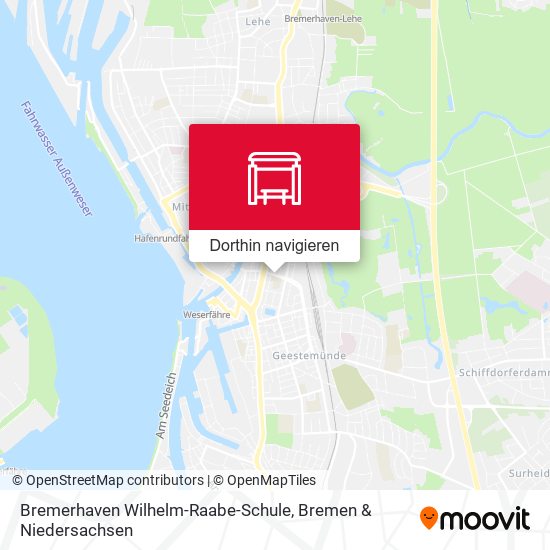 Bremerhaven Wilhelm-Raabe-Schule Karte