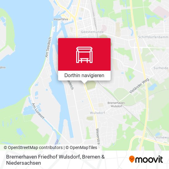 Bremerhaven Friedhof Wulsdorf Karte