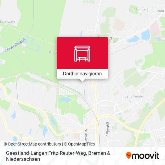 Geestland-Langen Fritz-Reuter-Weg Karte