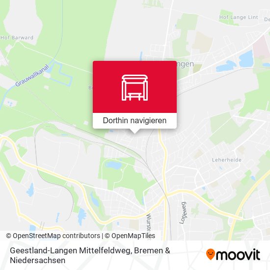 Geestland-Langen Mittelfeldweg Karte