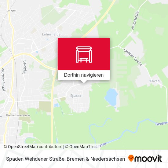 Spaden Wehdener Straße Karte