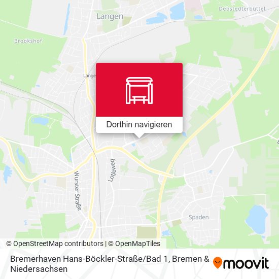 Bremerhaven Hans-Böckler-Straße / Bad 1 Karte