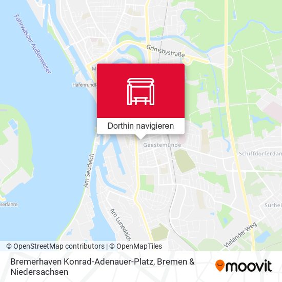 Bremerhaven Konrad-Adenauer-Platz Karte