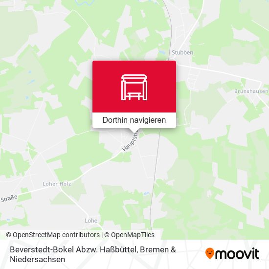 Beverstedt-Bokel Abzw. Haßbüttel Karte