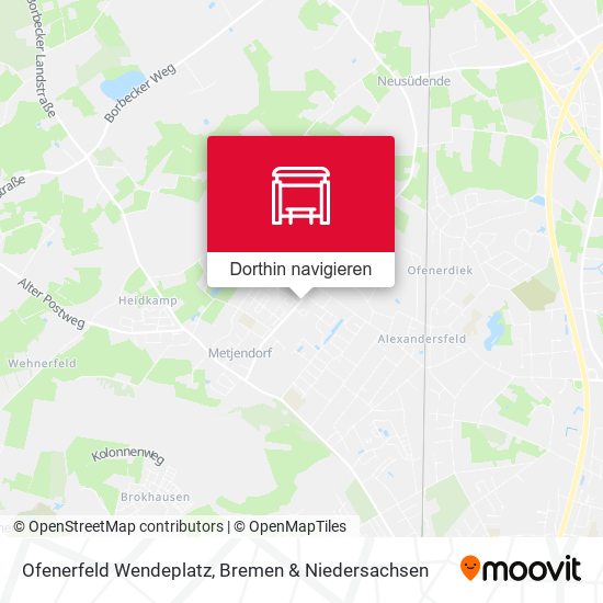 Ofenerfeld Wendeplatz Karte