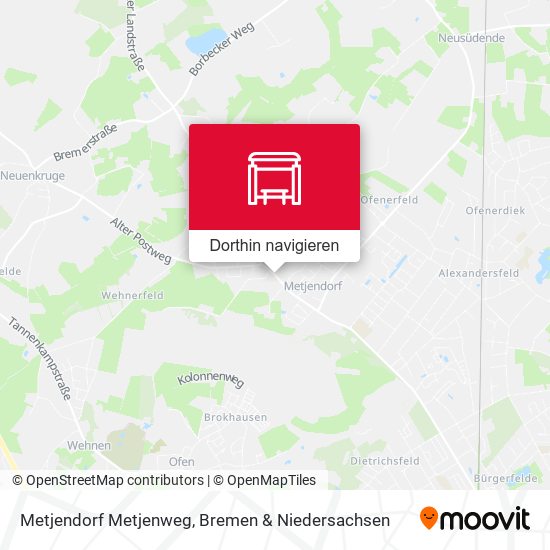 Metjendorf Metjenweg Karte