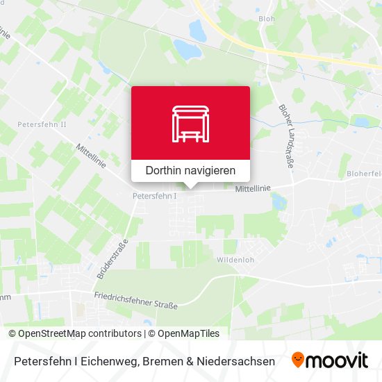Petersfehn I Eichenweg Karte