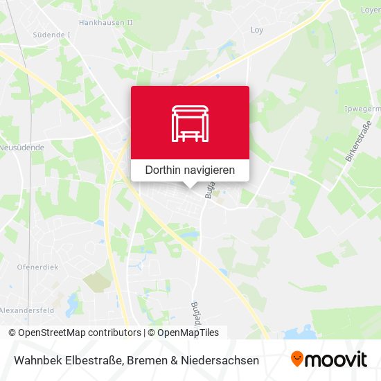 Wahnbek Elbestraße Karte