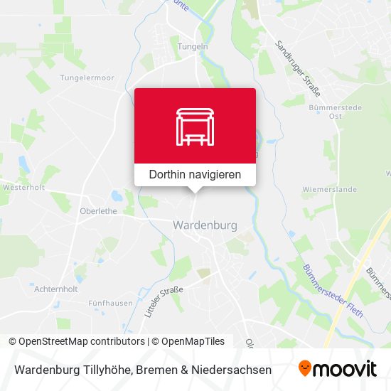 Wardenburg Tillyhöhe Karte