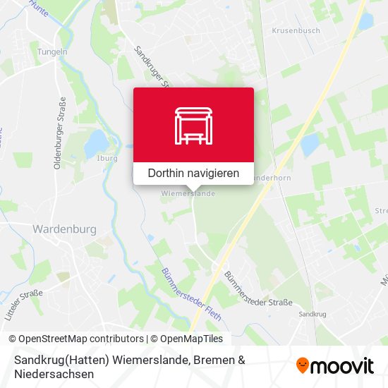Sandkrug(Hatten) Wiemerslande Karte