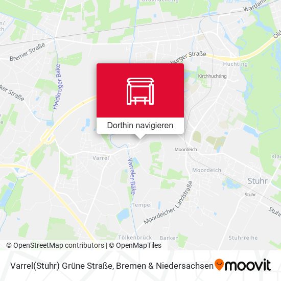 Varrel(Stuhr) Grüne Straße Karte