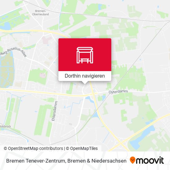 Bremen Tenever-Zentrum Karte