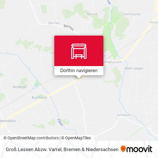 Groß Lessen Abzw. Varrel Karte