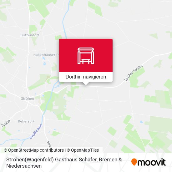 Ströhen(Wagenfeld) Gasthaus Schäfer Karte