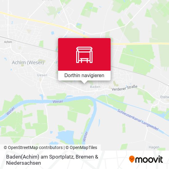 Baden(Achim) am Sportplatz Karte
