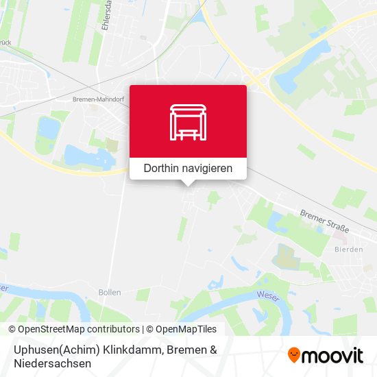 Uphusen(Achim) Klinkdamm Karte