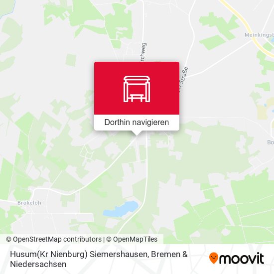 Husum(Kr Nienburg) Siemershausen Karte