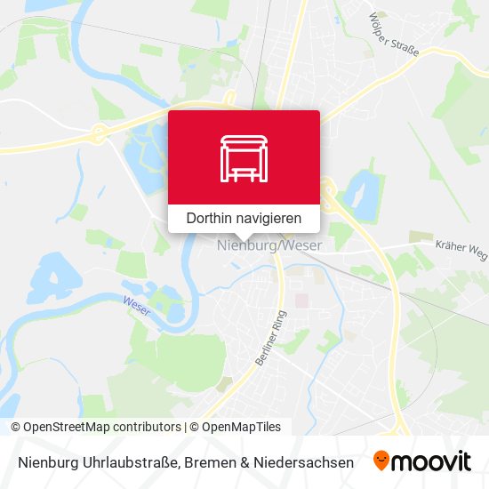Nienburg Uhrlaubstraße Karte
