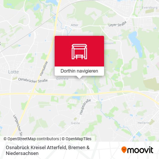 Osnabrück Kreisel Atterfeld Karte