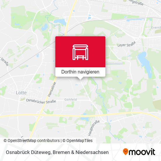 Osnabrück Düteweg Karte
